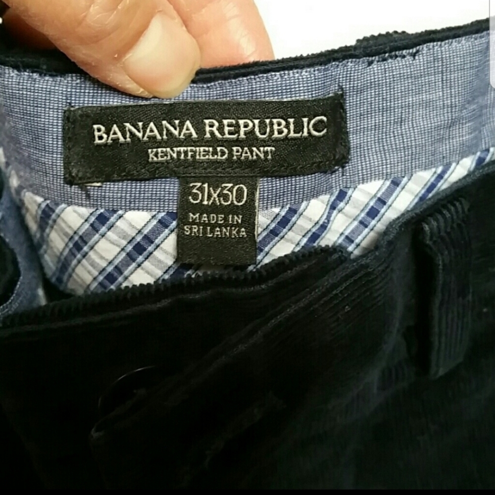 Banana Republic Navy Blue Corduroy Pants